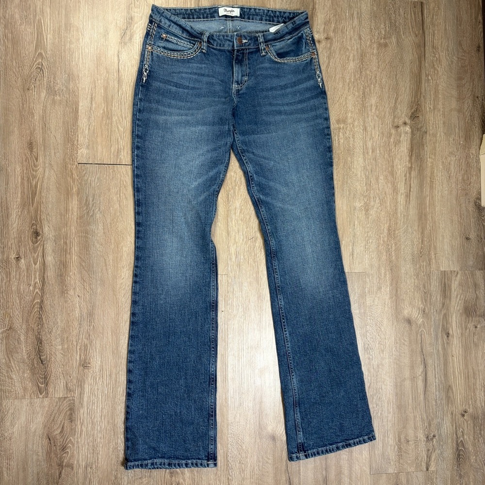 Wrangler Retro Jeans Womens 9/10 x 36 Faded 10MWZCR Bootcut Denim